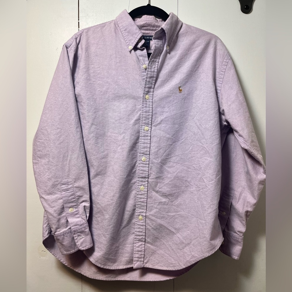 Lavender Ralph Lauren Button Up Size 12